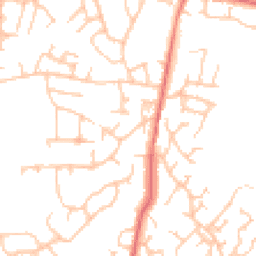 Daytime road noise heatmap for BB9 5HG
