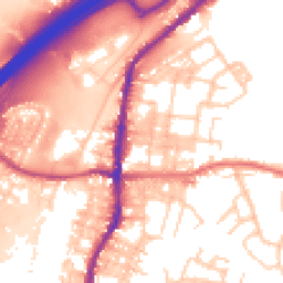 Daytime road noise heatmap for BB9 5HN