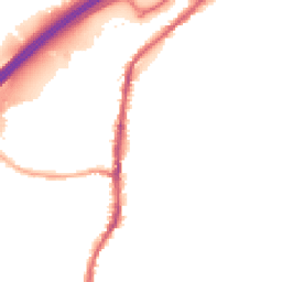 Night-time road noise heatmap for BB9 5HN