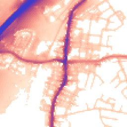 Daytime road noise heatmap for BB9 5HR