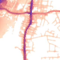 Daytime road noise heatmap for BB9 5JE