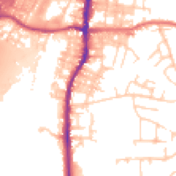 Daytime road noise heatmap for BB9 5JF