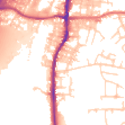 Daytime road noise heatmap for BB9 5JQ