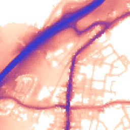 Daytime road noise heatmap for BB9 5NH