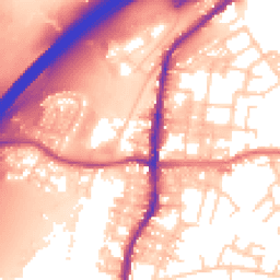 Daytime road noise heatmap for BB9 5PA