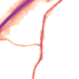 Night-time road noise heatmap for BB9 5PE