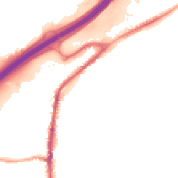 Night-time road noise heatmap for BB9 5RB