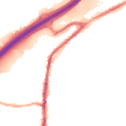 Night-time road noise heatmap for BB9 5RJ