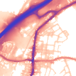 Daytime road noise heatmap for BB9 5SD