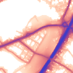 Daytime road noise heatmap for BB9 6DR