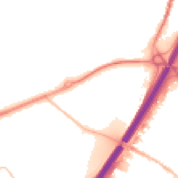 Night-time road noise heatmap for BB9 6DR