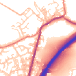 Daytime road noise heatmap for BB9 6EH