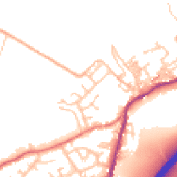 Daytime road noise heatmap for BB9 6EX