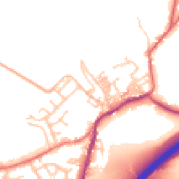 Daytime road noise heatmap for BB9 6HD