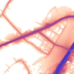 Daytime road noise heatmap for BB9 6PU