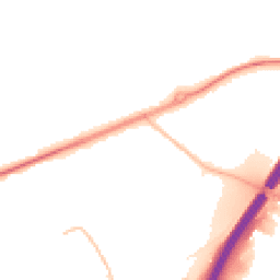 Night-time road noise heatmap for BB9 6PU