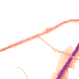 Night-time road noise heatmap for BB9 6PX