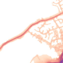 Daytime road noise heatmap for BB9 6RW