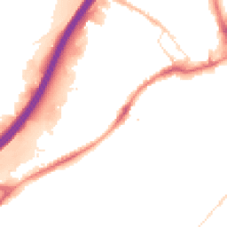 Night-time road noise heatmap for BB9 7AN