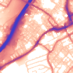 Daytime road noise heatmap for BB9 7AU