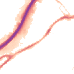 Night-time road noise heatmap for BB9 7DB