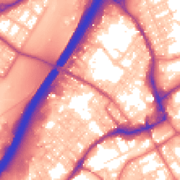 Daytime road noise heatmap for BB9 7EA