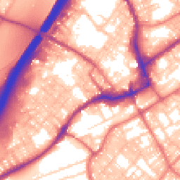 Daytime road noise heatmap for BB9 7EY