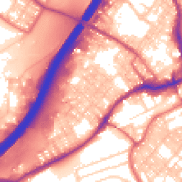 Daytime road noise heatmap for BB9 7JA