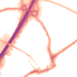 Night-time road noise heatmap for BB9 7PY