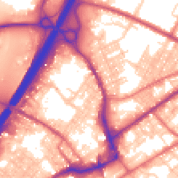 Daytime road noise heatmap for BB9 7PZ