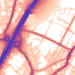 Daytime road noise heatmap for BB9 7RU