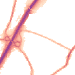 Night-time road noise heatmap for BB9 7RU