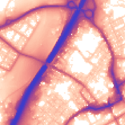 Daytime road noise heatmap for BB9 7TJ