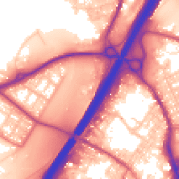 Daytime road noise heatmap for BB9 7UD