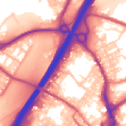 Daytime road noise heatmap for BB9 7UH