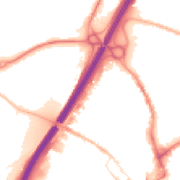 Night-time road noise heatmap for BB9 7UL