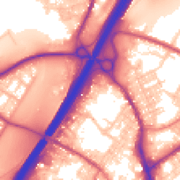 Daytime road noise heatmap for BB9 7UQ