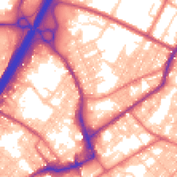 Daytime road noise heatmap for BB9 7XL