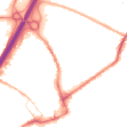 Night-time road noise heatmap for BB9 7XL
