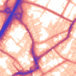 Daytime road noise heatmap for BB9 7XN