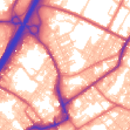 Daytime road noise heatmap for BB9 7XW