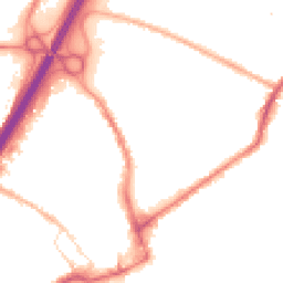 Night-time road noise heatmap for BB9 7XW