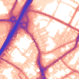 Daytime road noise heatmap for BB9 7XZ