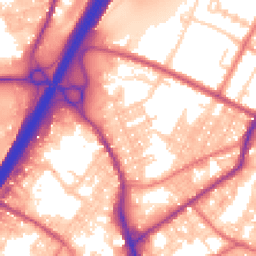 Daytime road noise heatmap for BB9 7YA