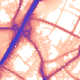 Daytime road noise heatmap for BB9 7YG