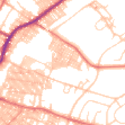 Daytime road noise heatmap for BB9 8AX