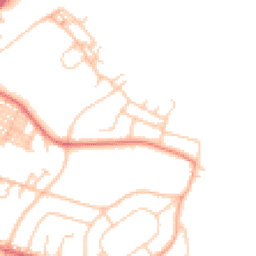 Daytime road noise heatmap for BB9 8BX