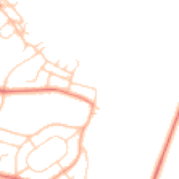 Daytime road noise heatmap for BB9 8DF