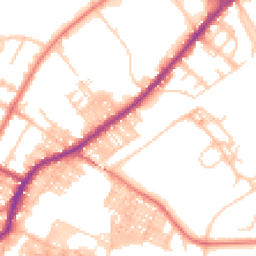 Daytime road noise heatmap for BB9 8JF