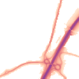 Night-time road noise heatmap for BB9 8PF